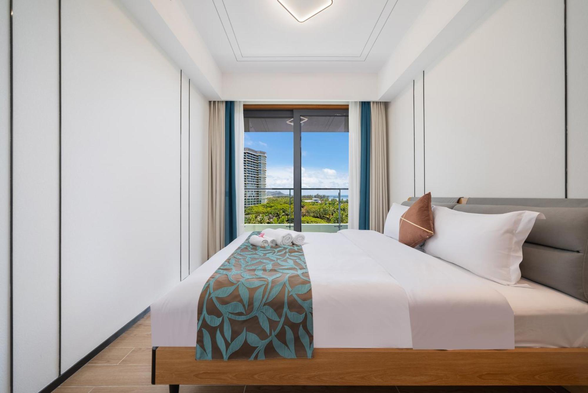 Puhai Sea View Apt By Hailan Tour At Sanya Yazhou Bay#Only 100 Meters To Beach And Sea Swimming Area 외부 사진