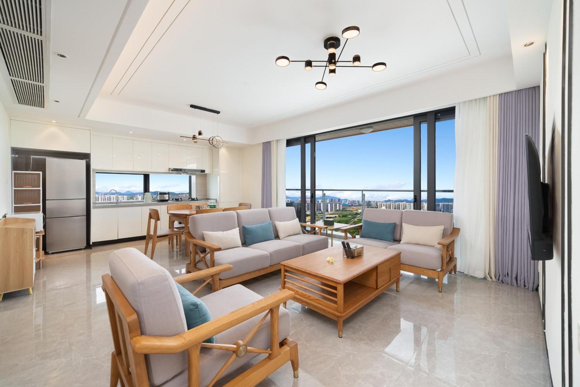 Puhai Sea View Apt By Hailan Tour At Sanya Yazhou Bay#Only 100 Meters To Beach And Sea Swimming Area 외부 사진