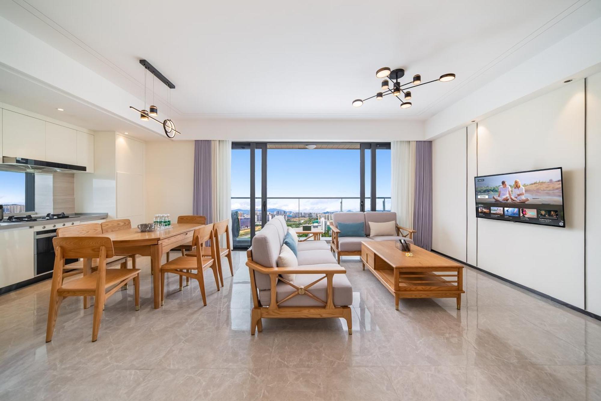 Puhai Sea View Apt By Hailan Tour At Sanya Yazhou Bay#Only 100 Meters To Beach And Sea Swimming Area 외부 사진