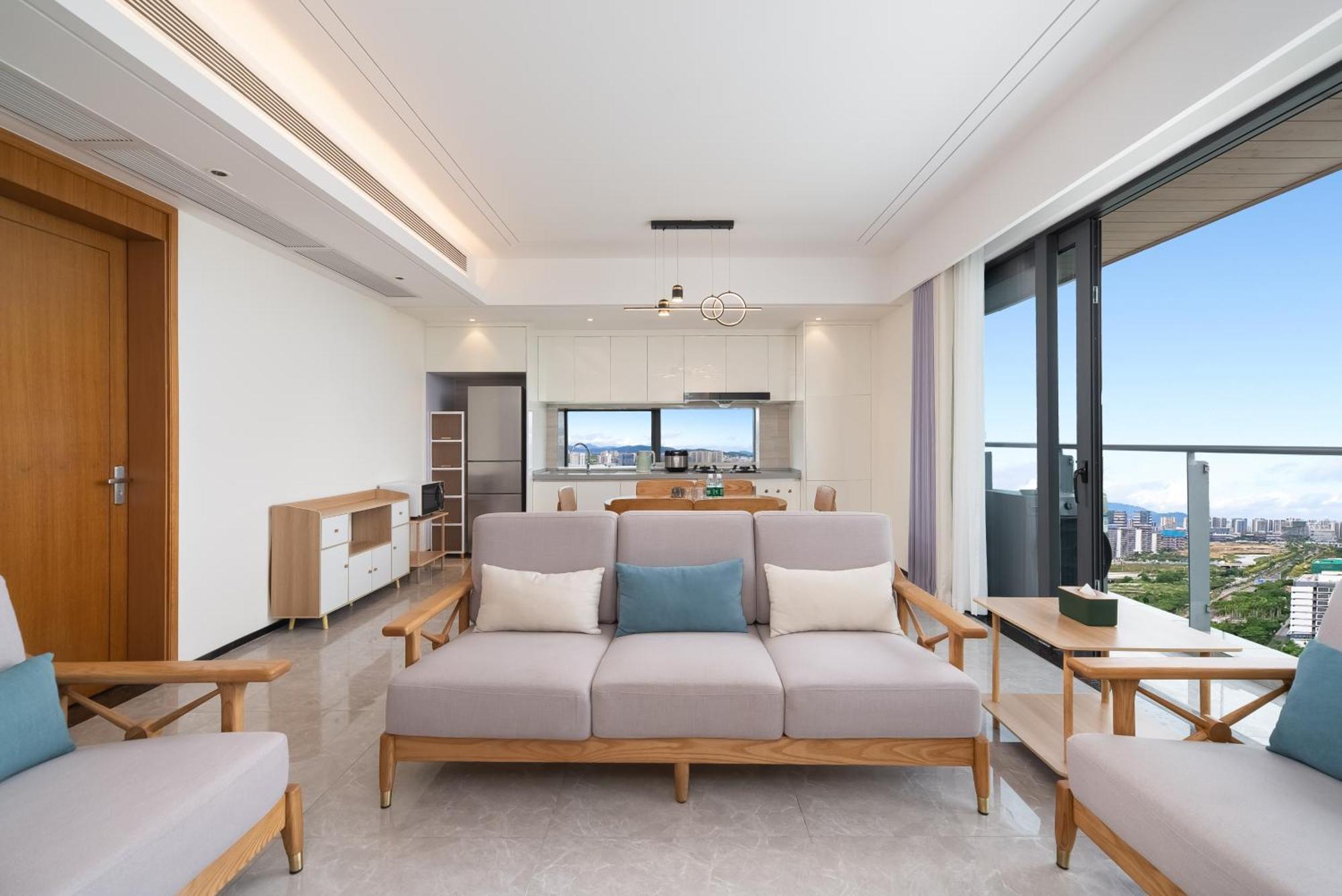 Puhai Sea View Apt By Hailan Tour At Sanya Yazhou Bay#Only 100 Meters To Beach And Sea Swimming Area 외부 사진