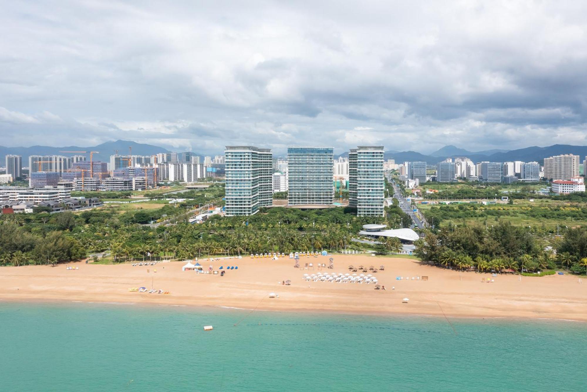 Puhai Sea View Apt By Hailan Tour At Sanya Yazhou Bay#Only 100 Meters To Beach And Sea Swimming Area 외부 사진