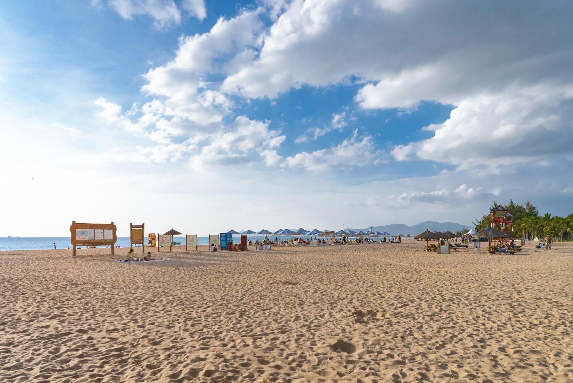 Puhai Sea View Apt By Hailan Tour At Sanya Yazhou Bay#Only 100 Meters To Beach And Sea Swimming Area 외부 사진